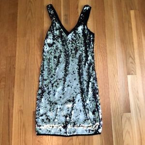 Fun silver and black dress!